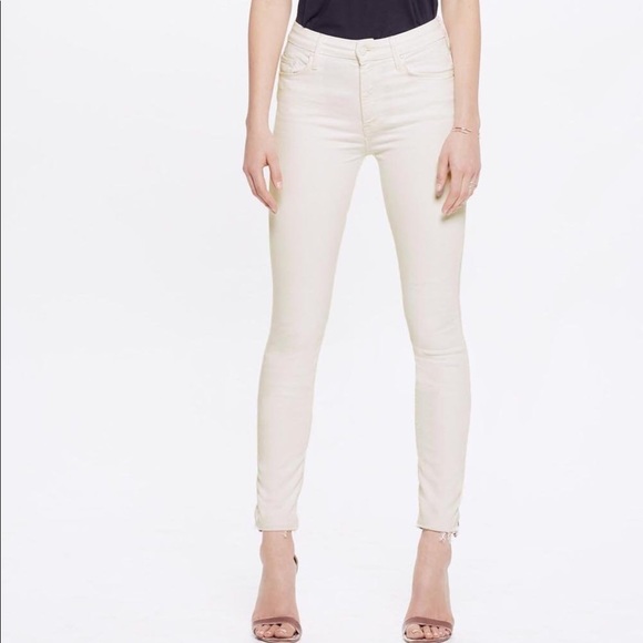 MOTHER Denim - Mother ‘The Looker’ High Waist Ankle Fray